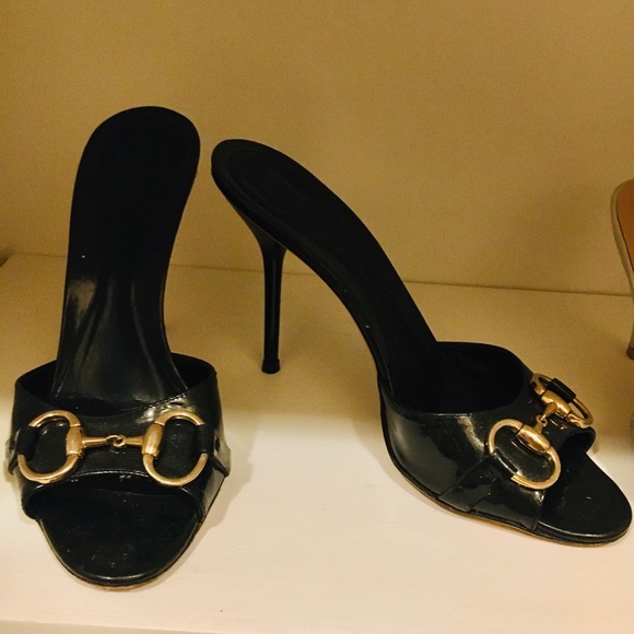 Gucci horse buckle mules - Picture 1 of 7